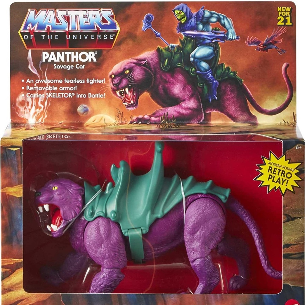 Master of the universe origins toys muto panthor action figures panther-like
